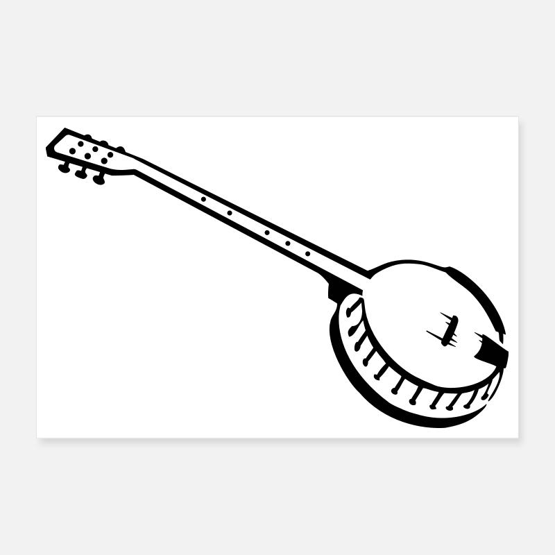 banjo Poster 30 x 20 cm