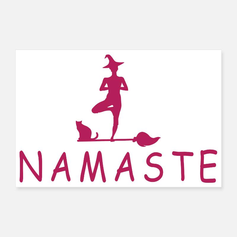 Yoga Witch Poster 12" x 8" (30x20 cm)