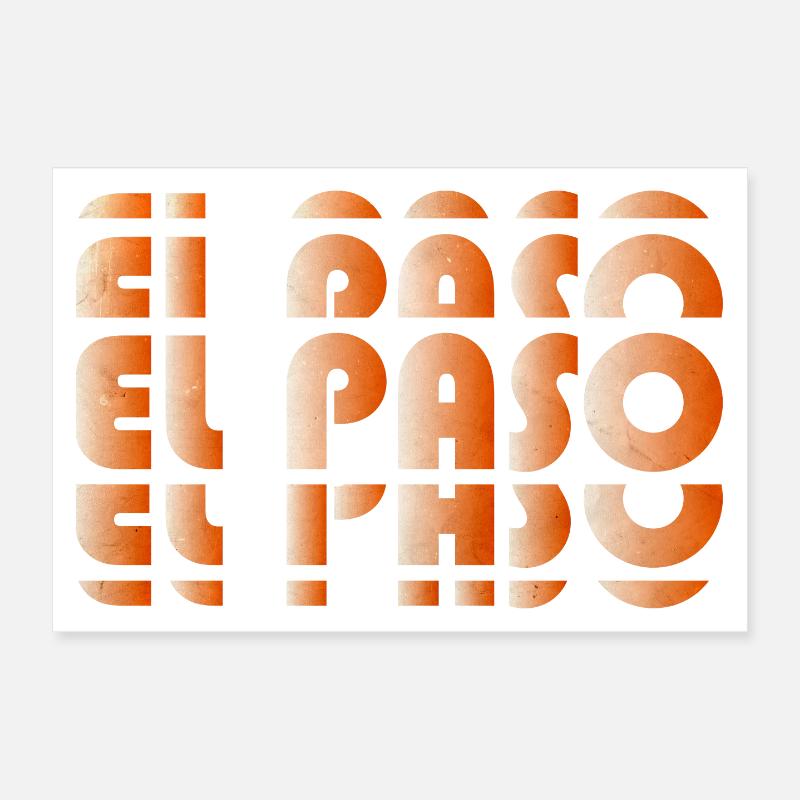 Grille de gradient d’El Paso Poster 30 x 20 cm