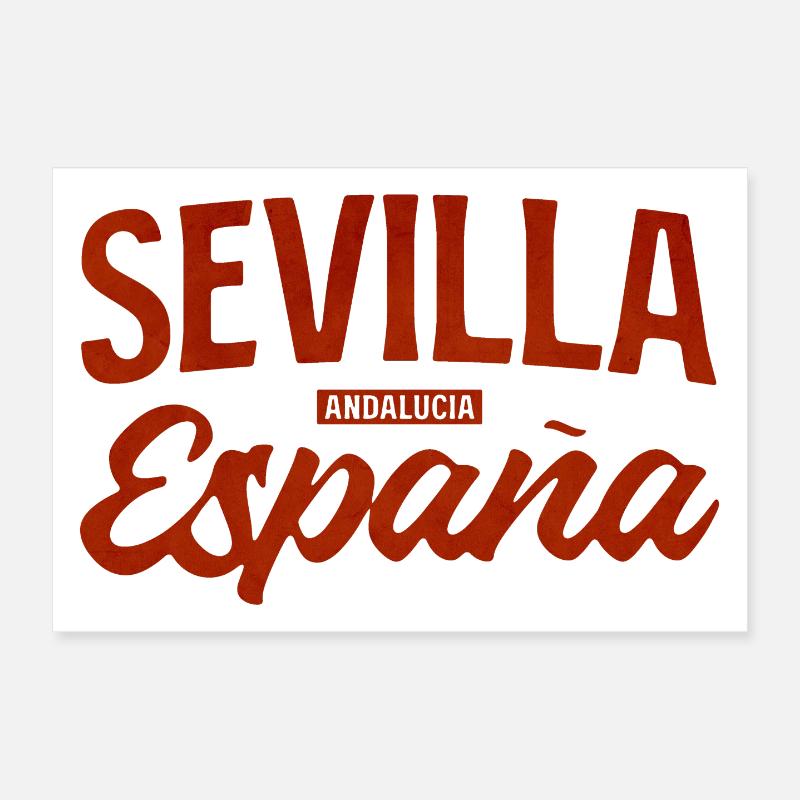 Sevilla Andalusische Leidenschaft - Poster 30x20 cm - Weiß
