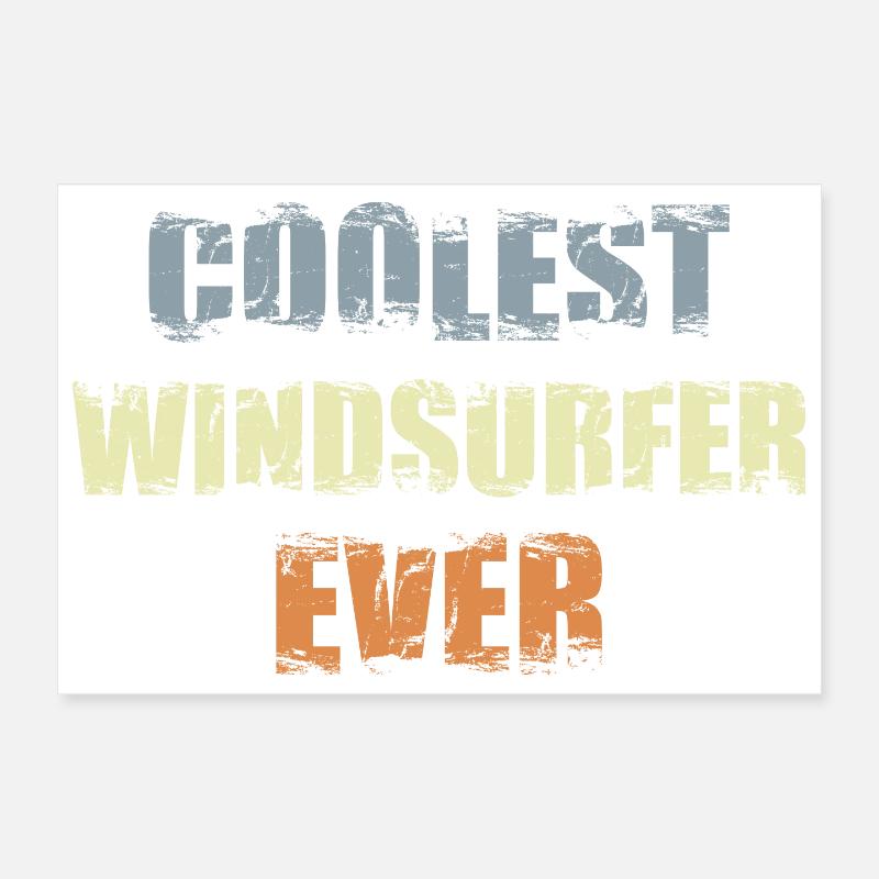 Cool windsurfer Poster 12" x 8" (30x20 cm)