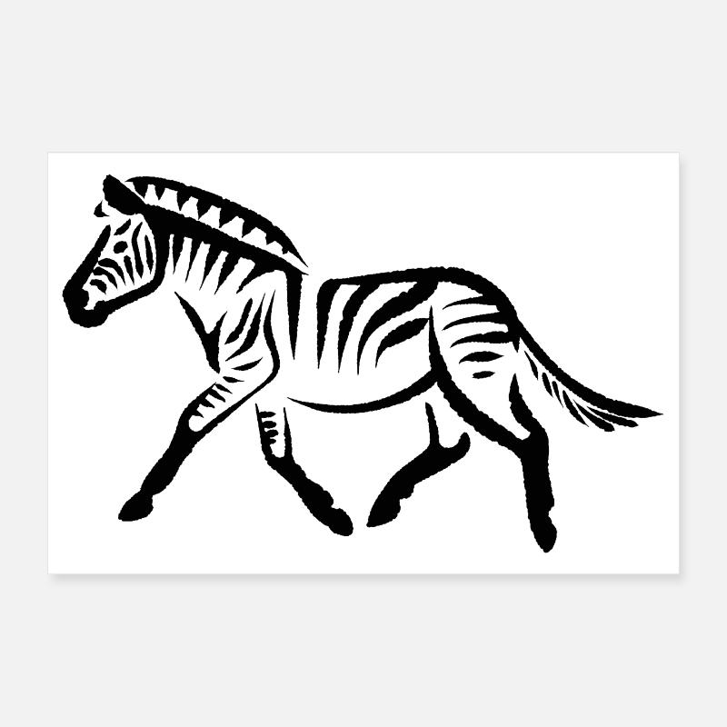Zebra Poster 30x20 cm
