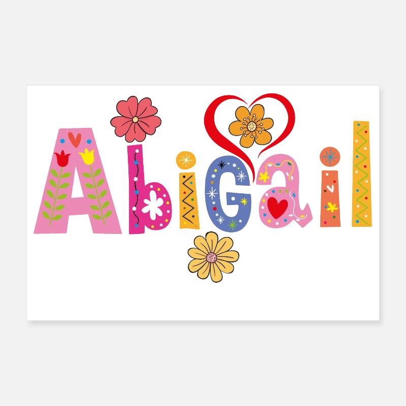 Personalized Abigail Name Poster 12" x 8" (30x20 cm)