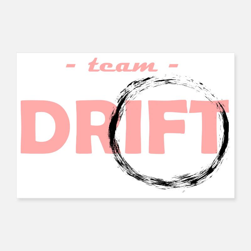 Team Drift Rose Poster 12" x 8" (30x20 cm)