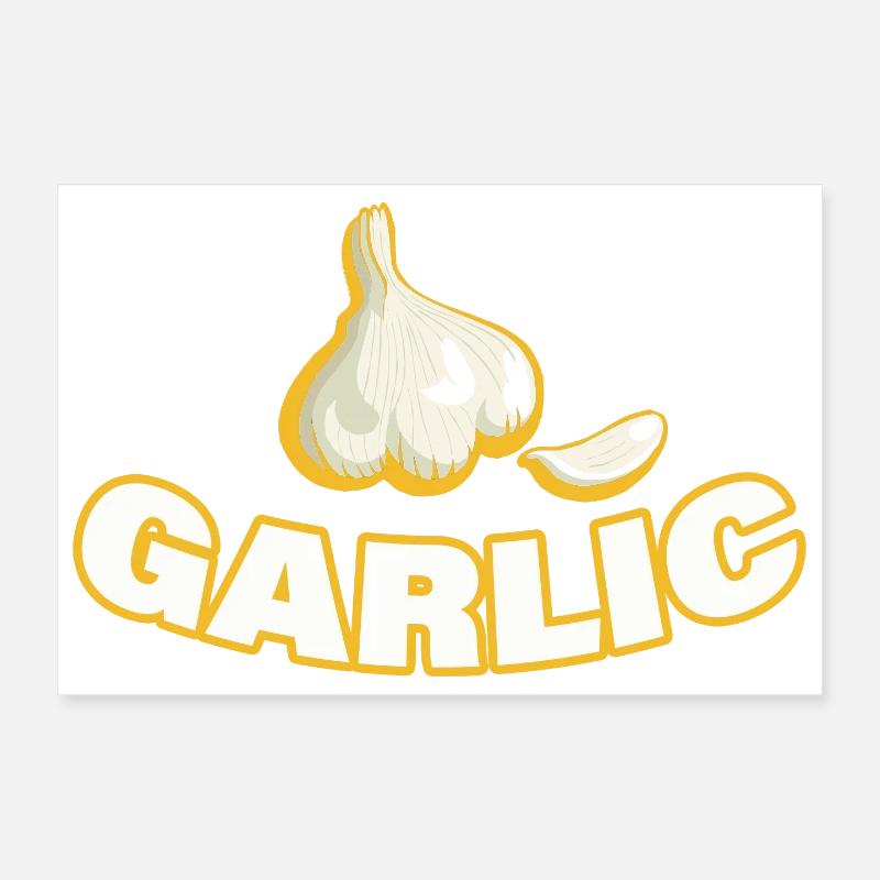 GARLIC Poster 12" x 8" (30x20 cm)