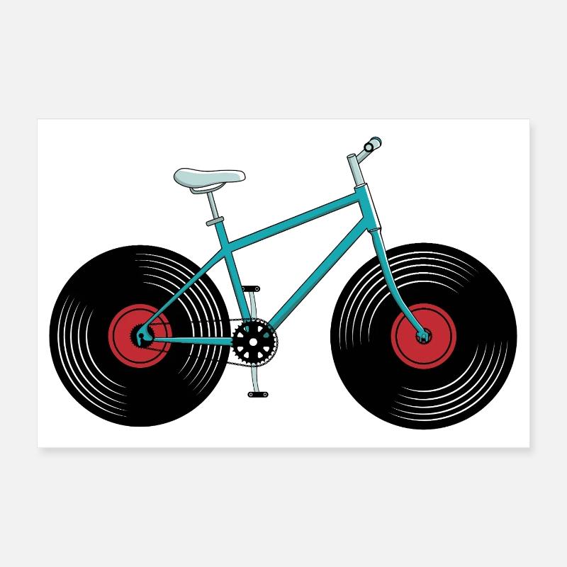 Ride the rhythm Poster 12" x 8" (30x20 cm)