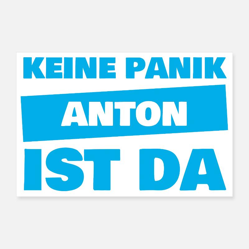 Anton as a first name Poster 12" x 8" (30x20 cm)