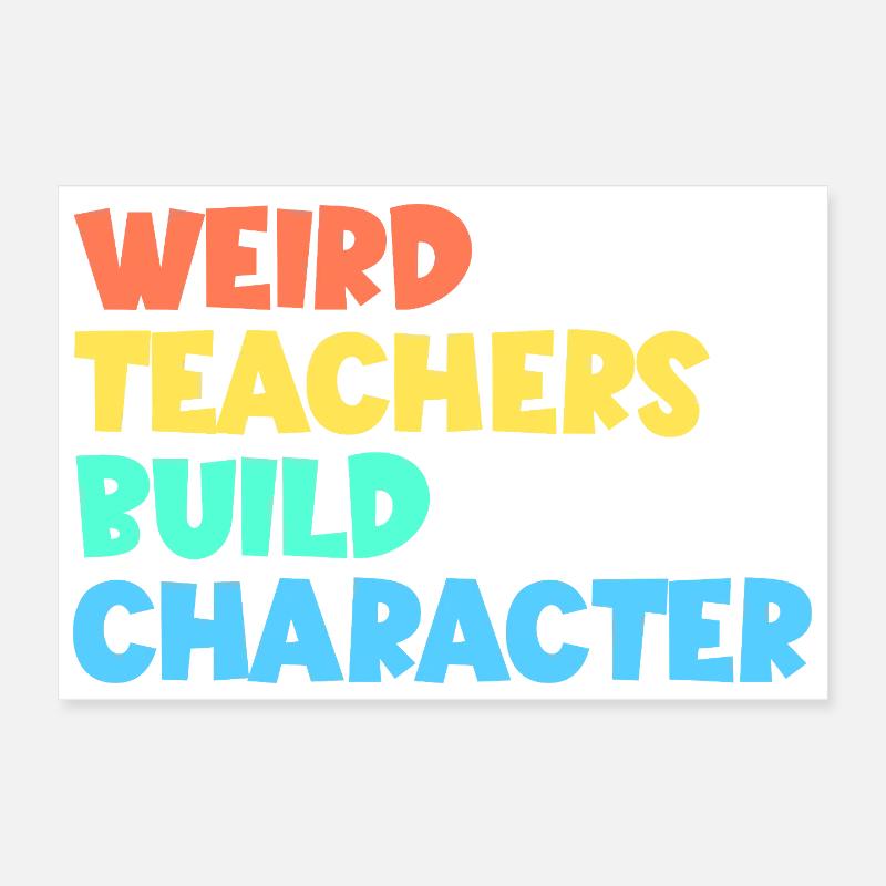 Strange teachers form the character Poster 12" x 8" (30x20 cm)