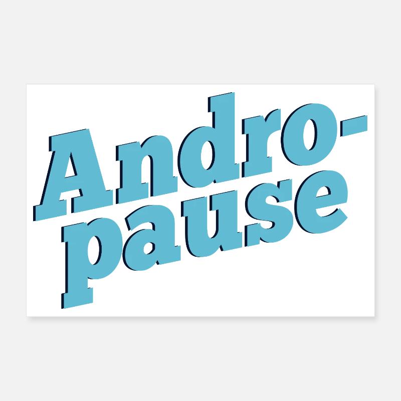 Menopause Man Andropause Poster 12" x 8" (30x20 cm)