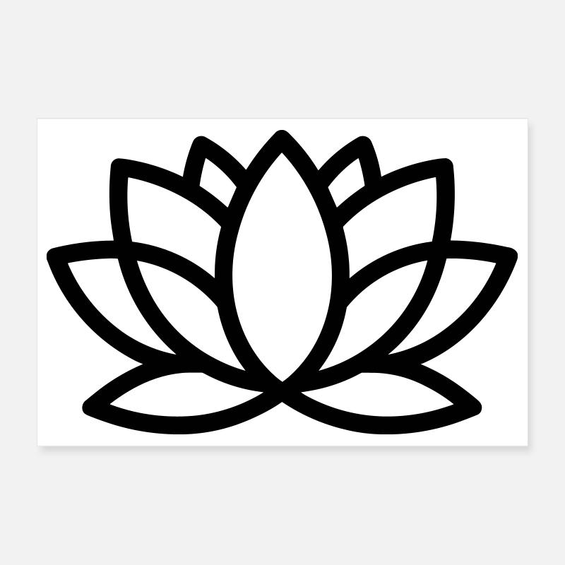 fleur de lotus Poster 30 x 20 cm