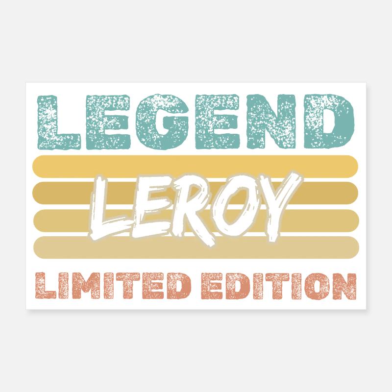 First name Leroy Poster 12" x 8" (30x20 cm)