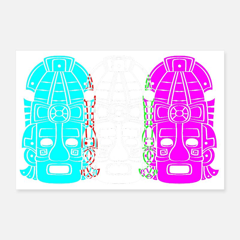 Mayan calendar aztec Inca Poster 12" x 8" (30x20 cm)