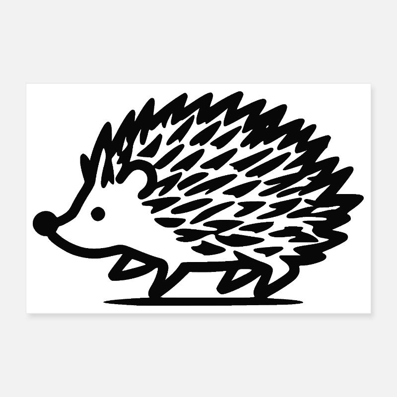 Petit hérisson Poster 30 x 20 cm