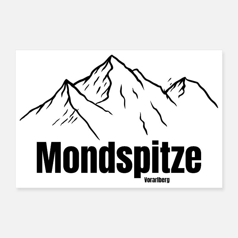 Mondspitze Poster 30x20 cm