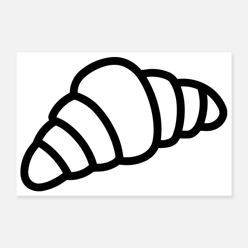 croissant Poster 30 x 20 cm