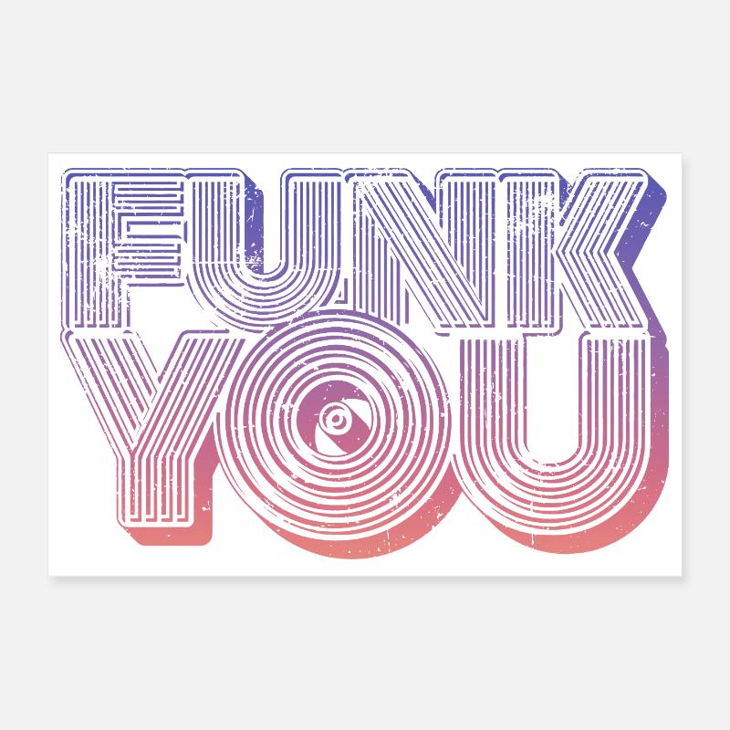 Funk You Vintage Poster 30 x 20 cm