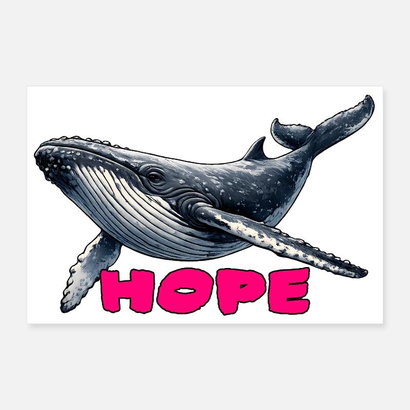 Wale der Hoffnung - Hope Poster 30x20 cm