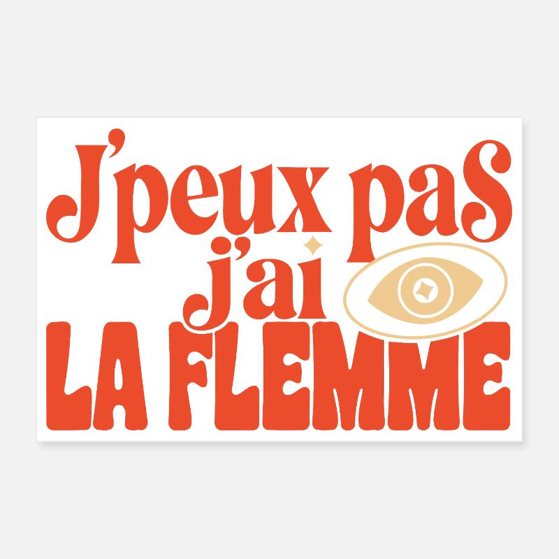 Flemme Pop Œil Retro Poster 30 x 20 cm