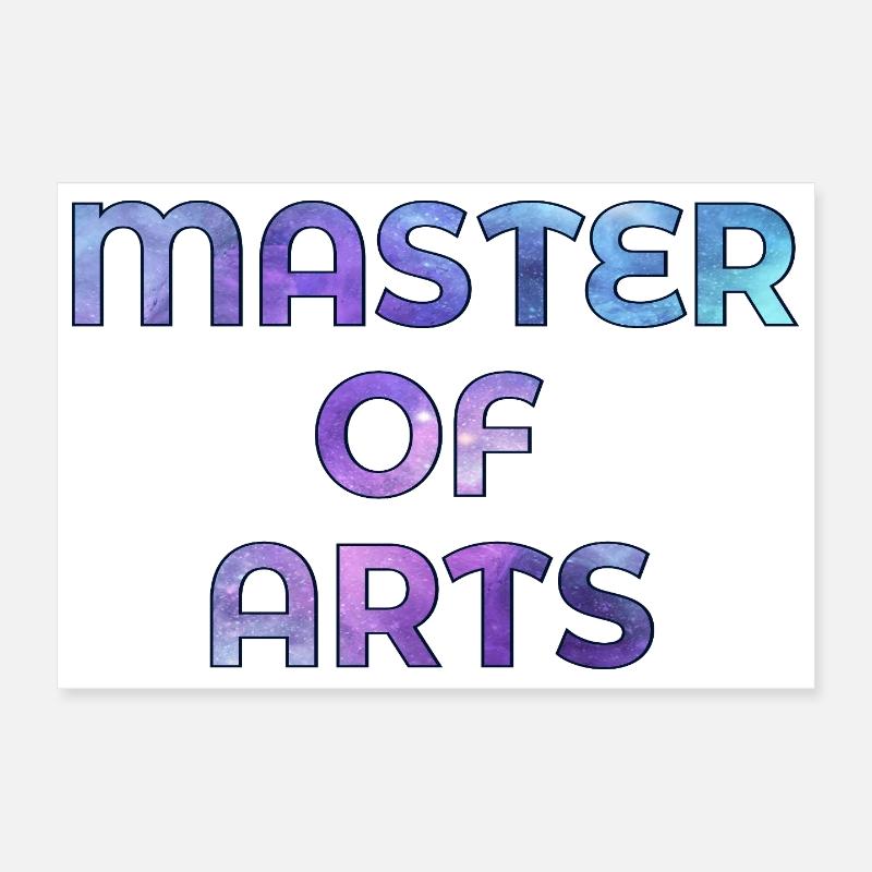 Abschluss Studium Master of Arts Poster 30x20 cm