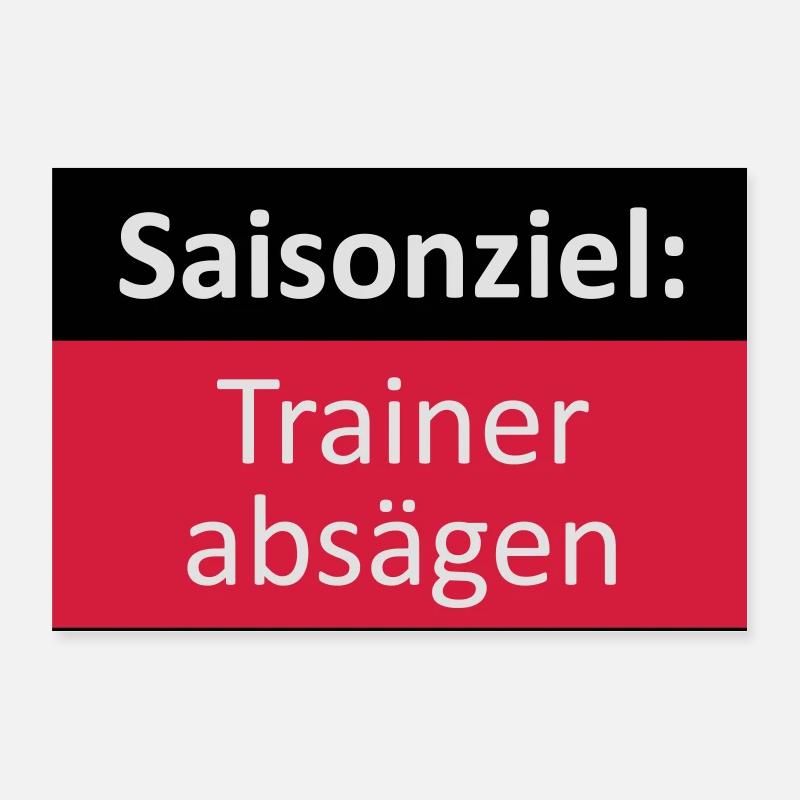 Trainer absägen Poster 60x40 cm