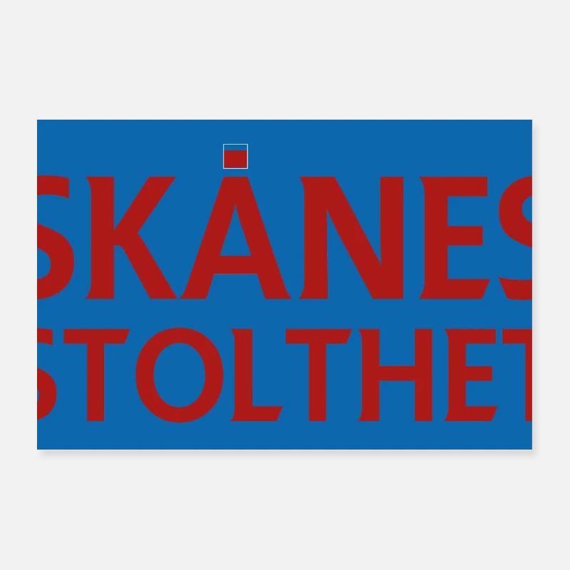 Skåne's Pride emblem Poster 24" x 16" (60x40 cm)