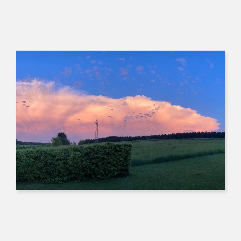 Wolkenbild Poster 60x40 cm