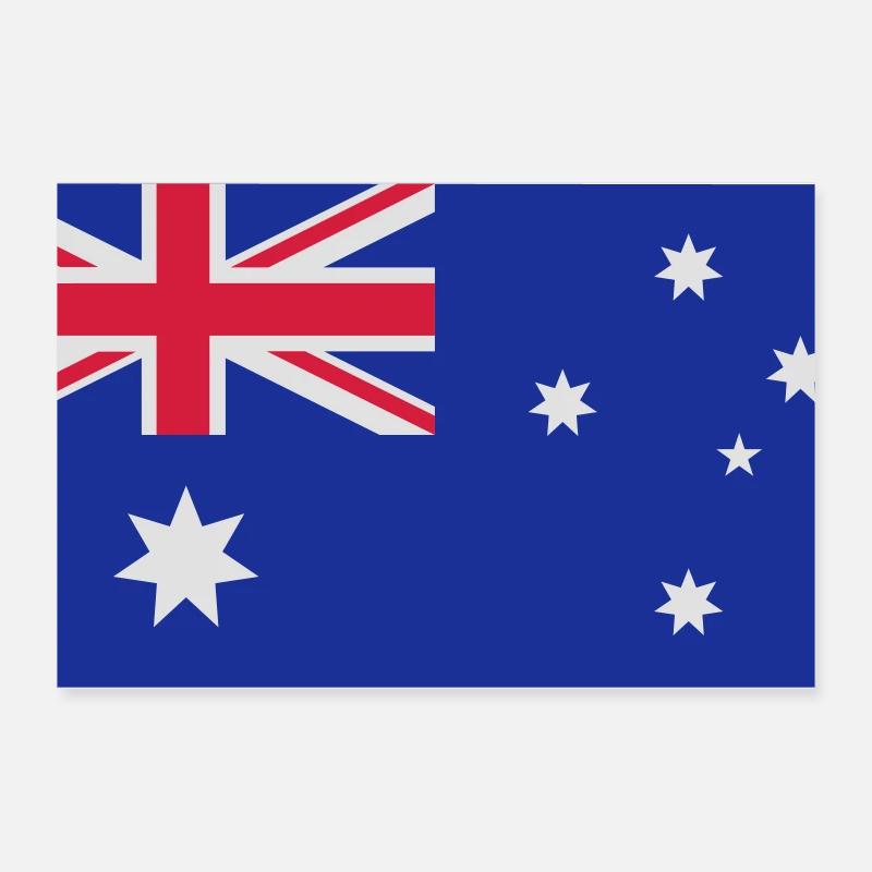 Australian flag Poster 24" x 16" (60x40 cm)