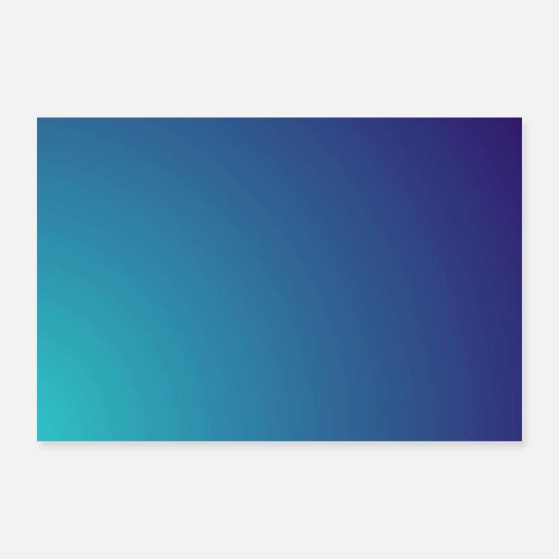 Kreisender Cyan-Violett Gradient Poster 60x40 cm
