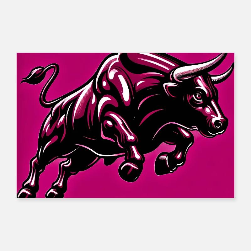 bull Poster 24" x 16" (60x40 cm)