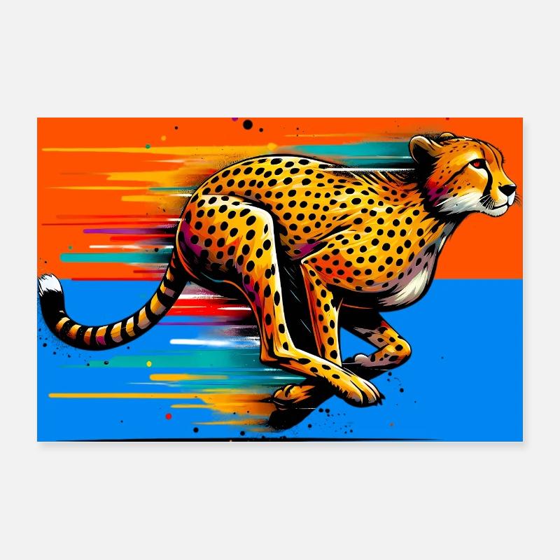 guépard Poster 60 x 40 cm
