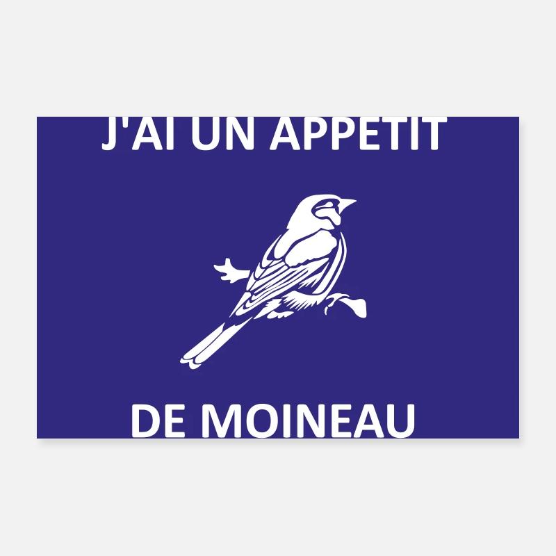 Appétit de moineau Poster 60 x 40 cm