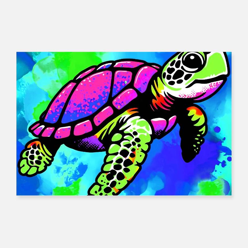 Schildkröte Poster 60x40 cm