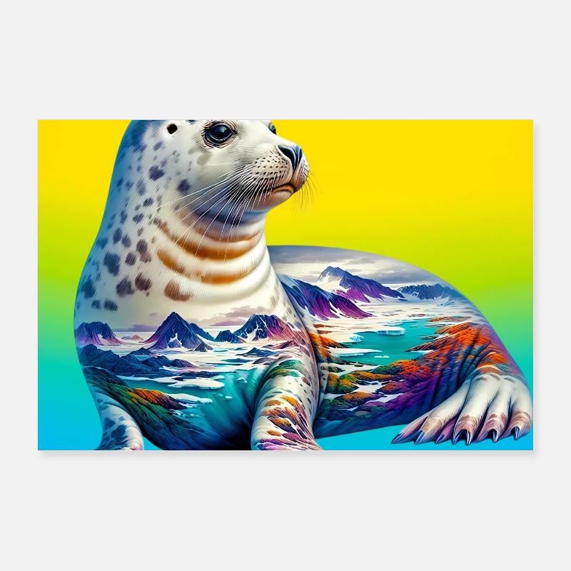 Phoque Poster 60 x 40 cm