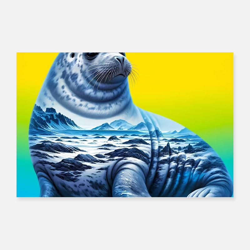Phoque Poster 60 x 40 cm