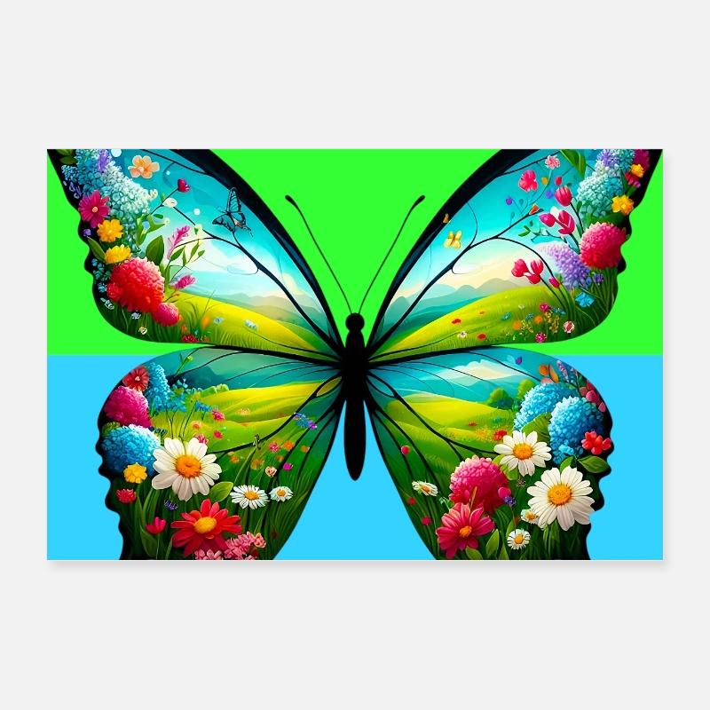 butterfly Poster 24" x 16" (60x40 cm)