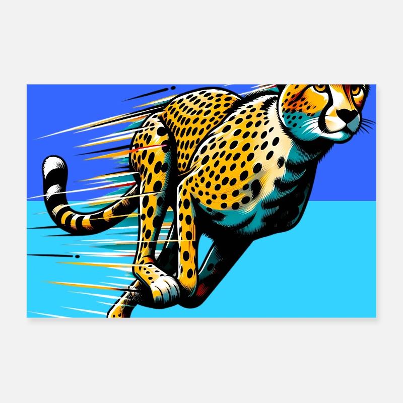 guépard Poster 60 x 40 cm