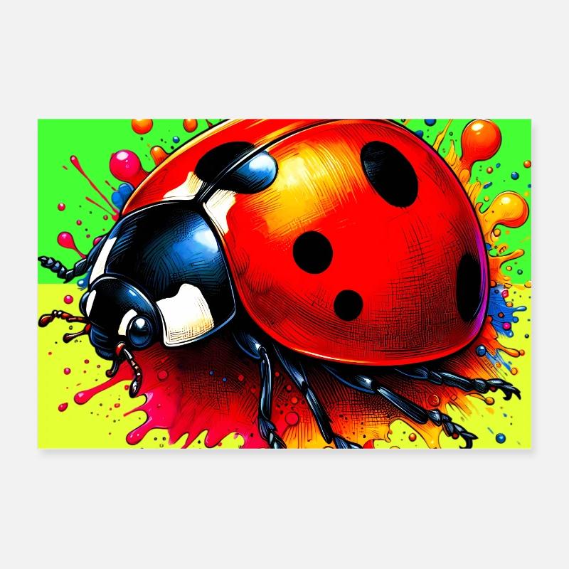Marienkäfer Poster 60x40 cm