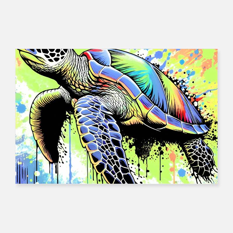 tortue Poster 60 x 40 cm