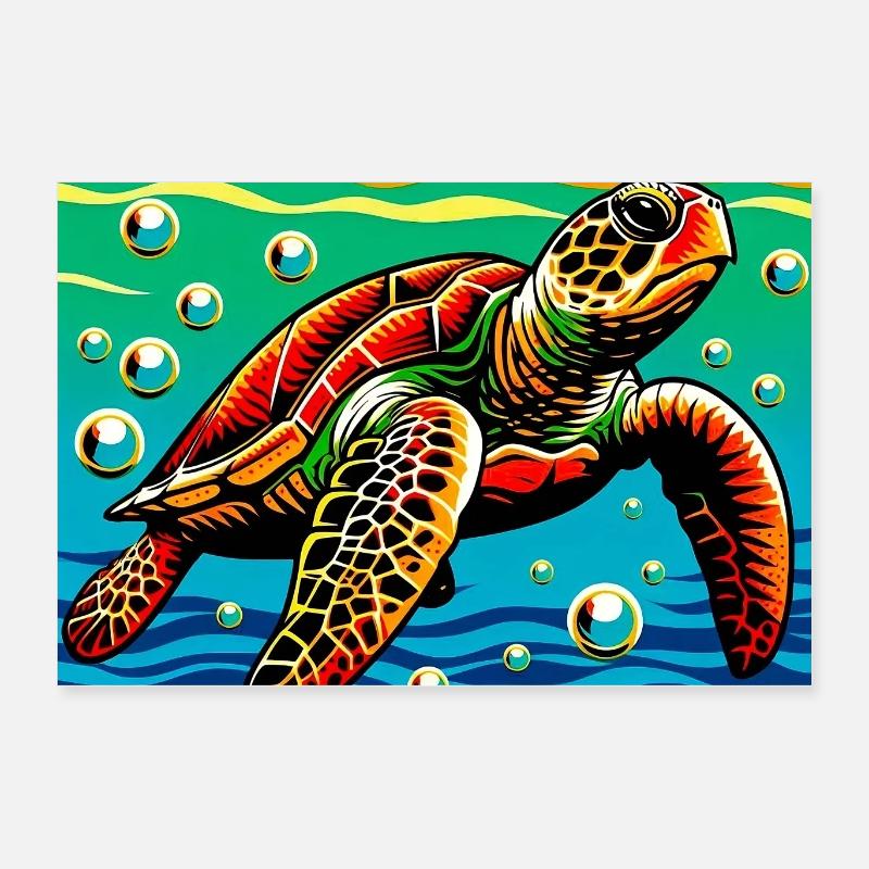turtle Poster 24" x 16" (60x40 cm)