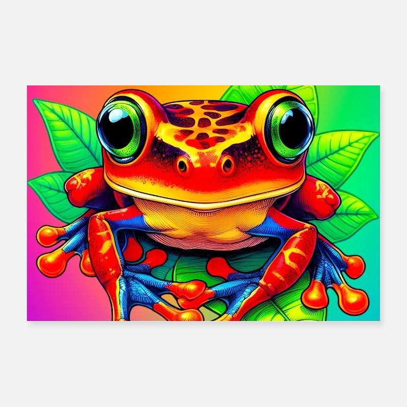 frog Poster 24" x 16" (60x40 cm)