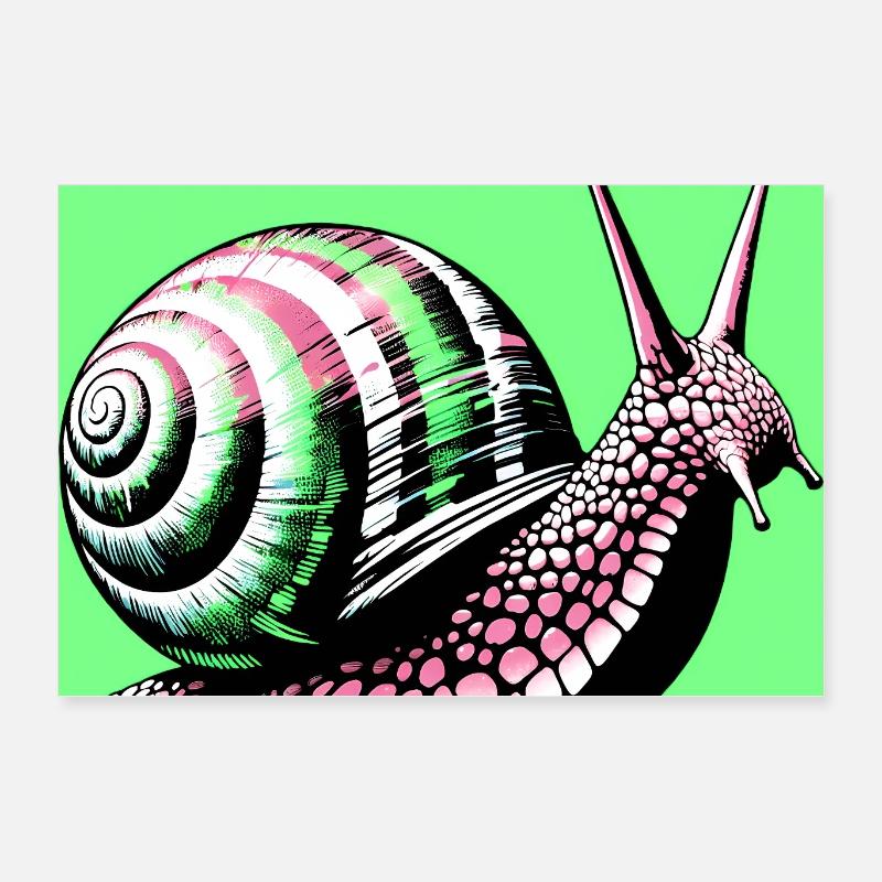 Snail Poster 24" x 16" (60x40 cm)