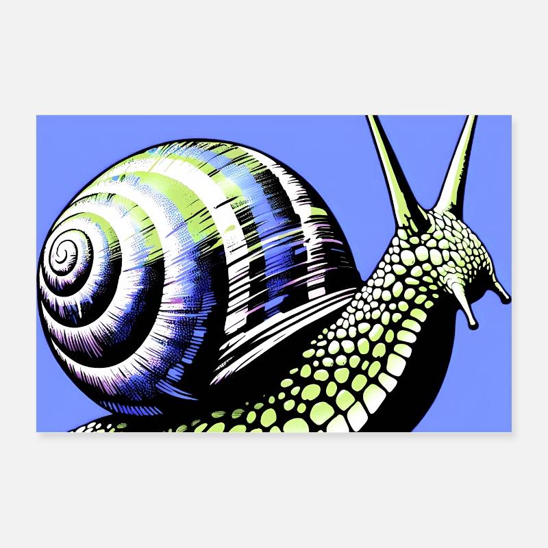 Snail Poster 24" x 16" (60x40 cm)
