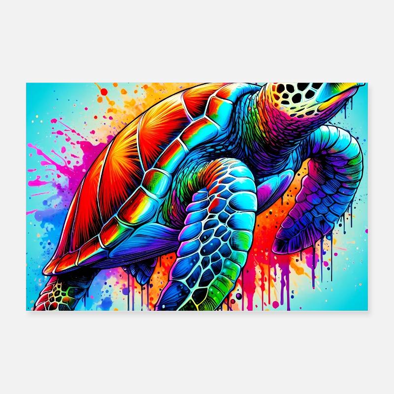 turtle Poster 24" x 16" (60x40 cm)