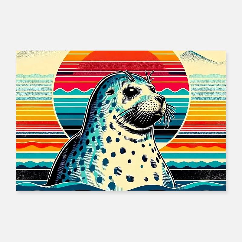 Phoque Poster 60 x 40 cm