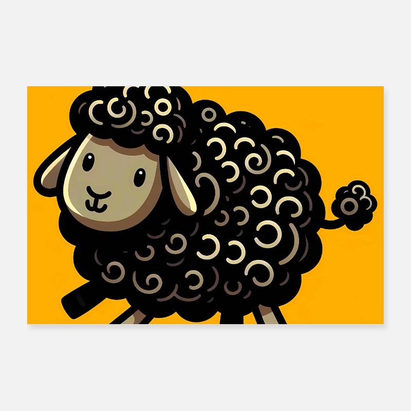 Black Sheep Poster 24" x 16" (60x40 cm)