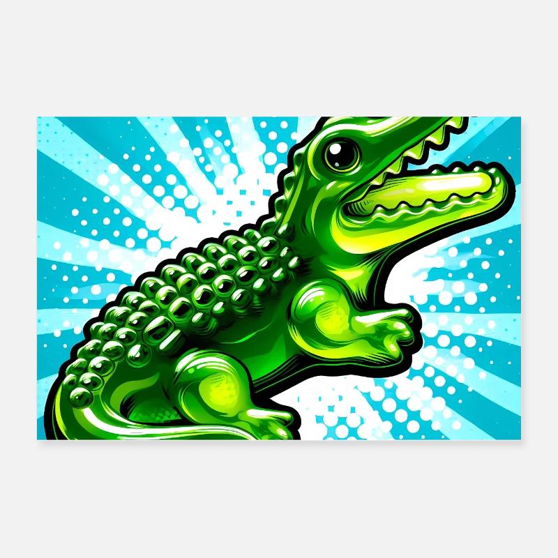 Krokodil Poster 60x40 cm