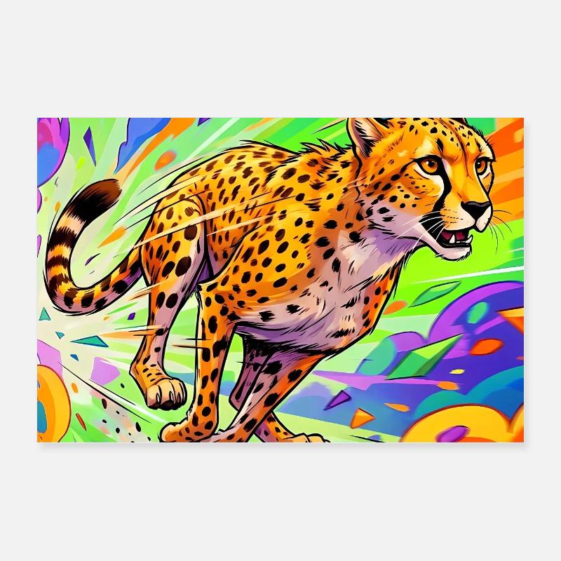 guépard Poster 60 x 40 cm