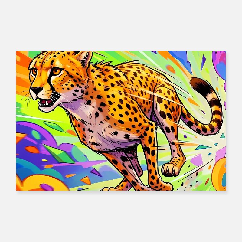 guépard Poster 60 x 40 cm