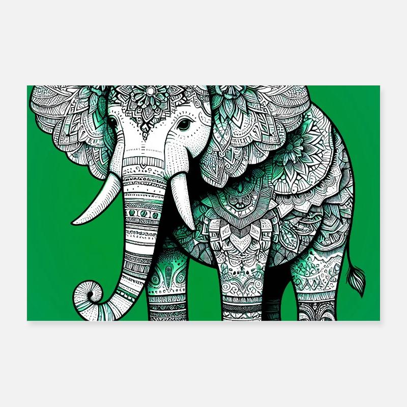 Elefant Poster 60x40 cm