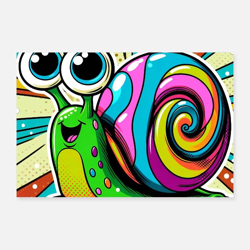Escargot Poster 60 x 40 cm